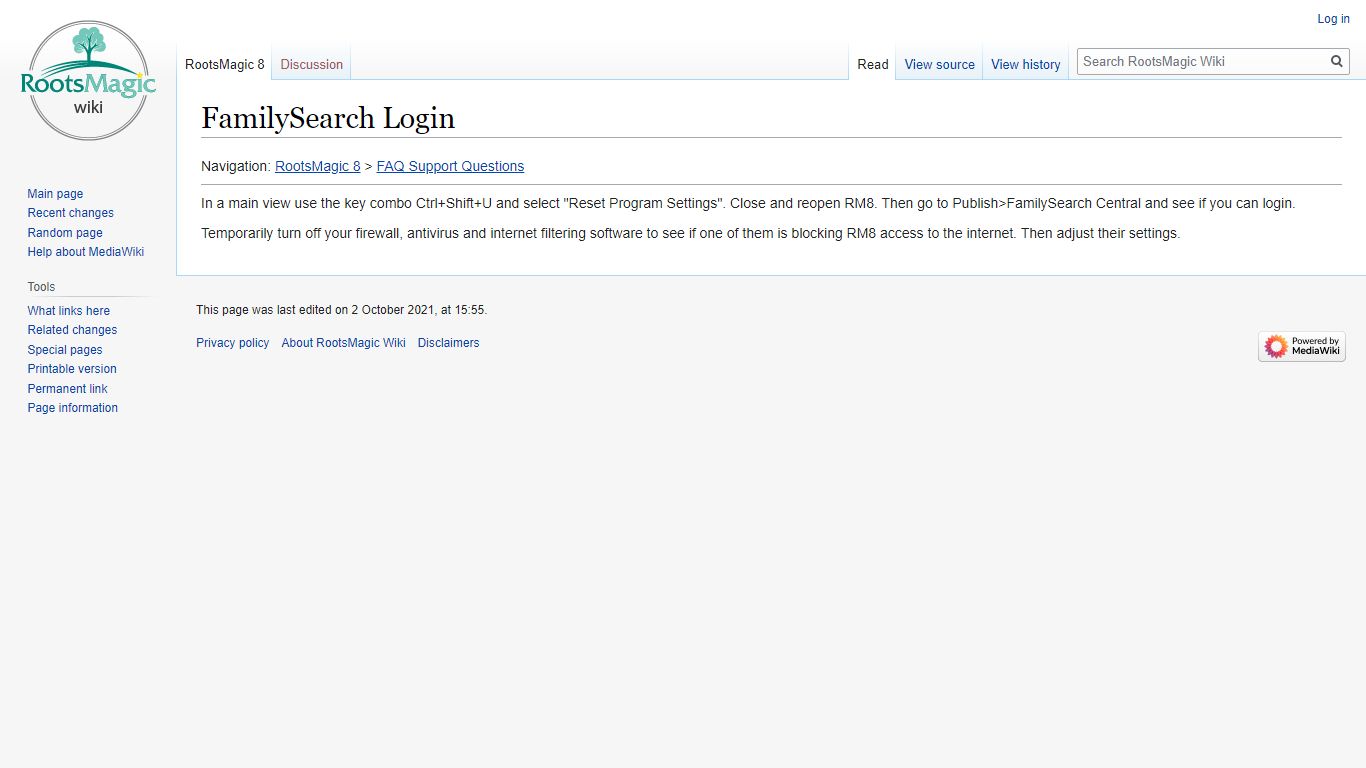 FamilySearch Login - RootsMagic Wiki